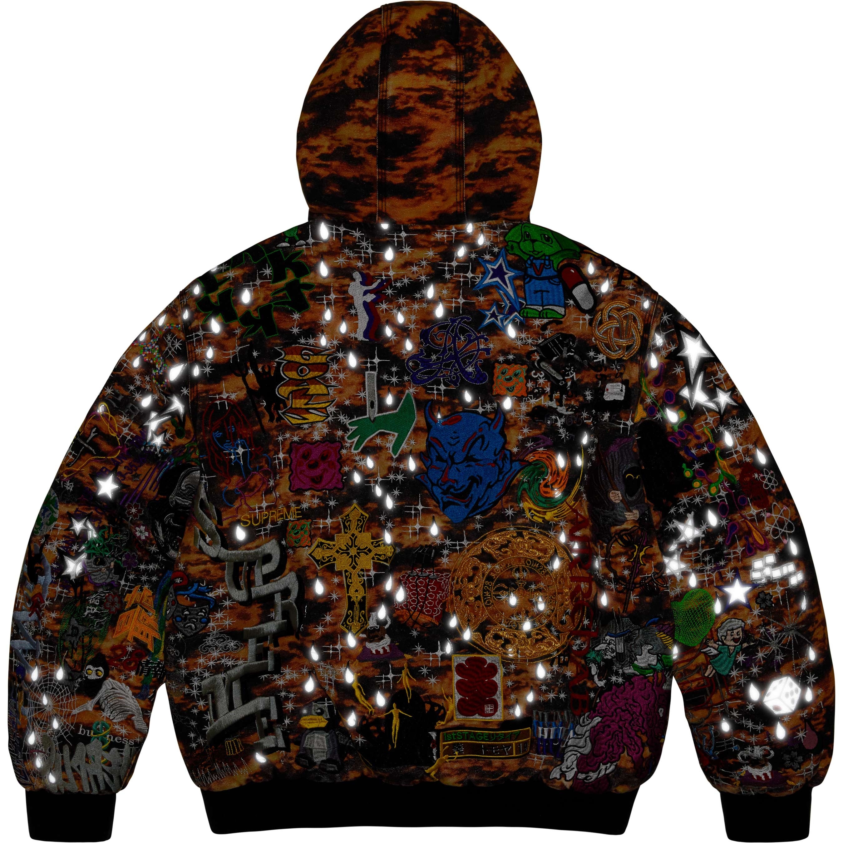 AOI Embroidered Hooded Work Jacket view 15